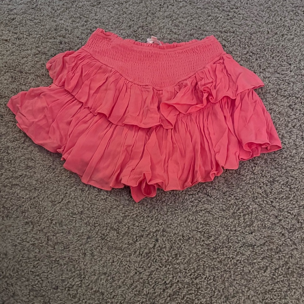 Pink Ruffled Women's Skirt